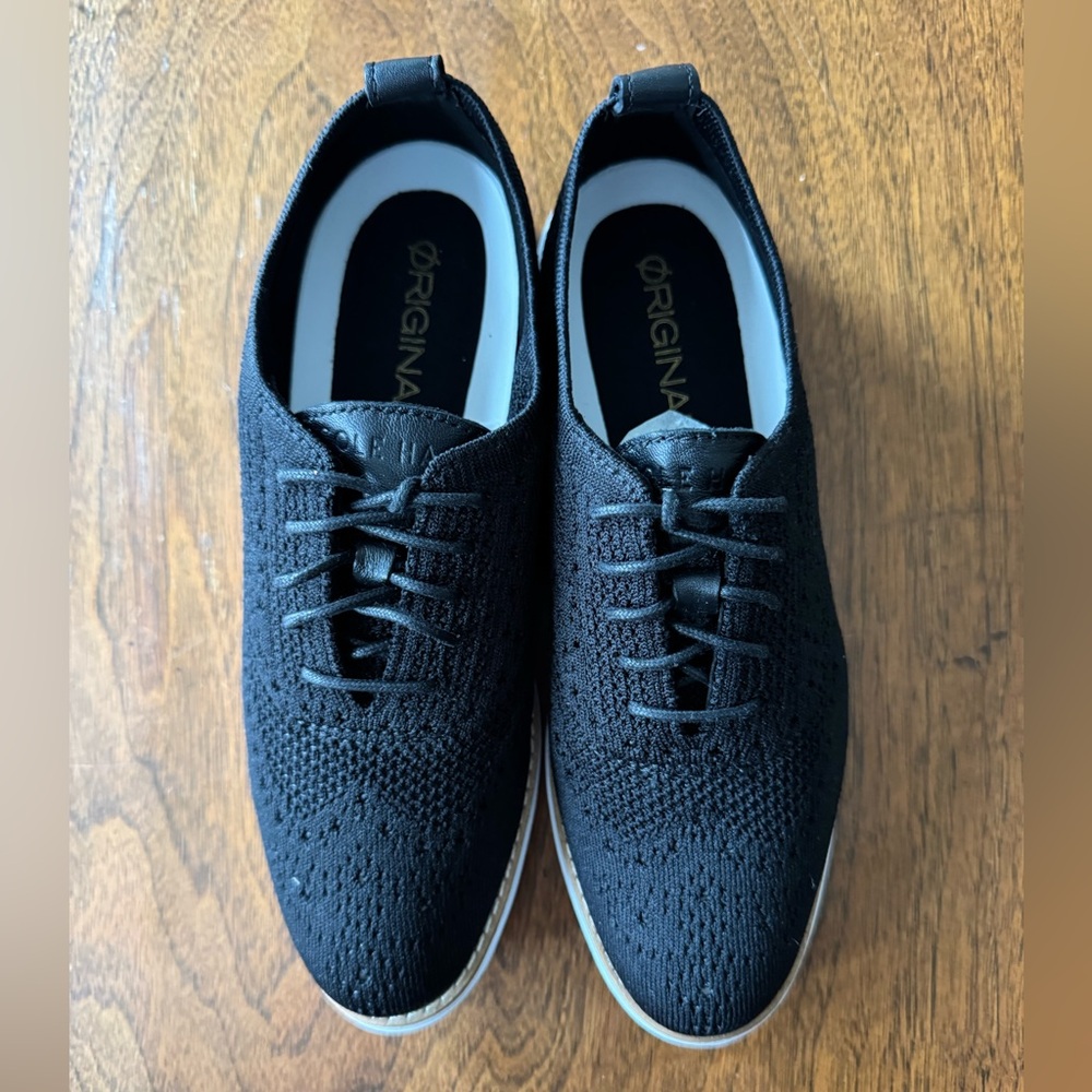 Cole Haan Øriginal Grand Black Knit Shoes